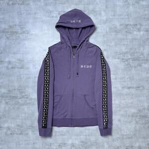 Y2K BCBG Purple BCBGMAXAZRIA zip up hoodie 00s jacket